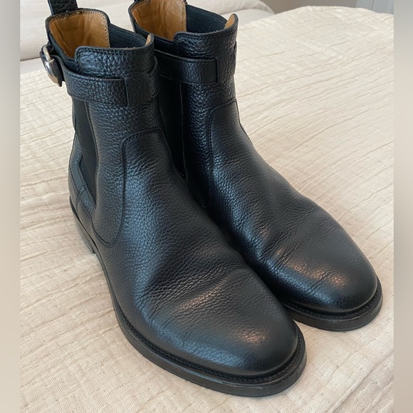 Authentic Gucci Men’s Leather Motorcycle Boot in Black, size 9.5 (like US 10D). - Picture 2 of 8